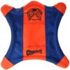 Flying Squirrel Spinning Dog Toy, (Orange/Blue), Multicolor, Medium (10 in x 10