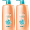 L'Oreal Paris Elvive Dream Lengths Curls Shampoo and Conditioner 2PK, Paraben-Free with Hyaluronic Acid and Castor Oil. Best for wavy hair to curly hair, 1 kit