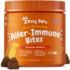 Zesty Paws Allergy Immune Supplement for Dogs - with Omega 3 Wild Alaskan Salmon Fish Oil & EpiCor + Digestive Prebiotics & Probiotics - Anti Itch & Skin Hot Spots + Seasonal Allergies