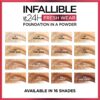 L'Oreal Paris Makeup Infallible Fresh Wear Foundation in a Powder, Up to 24H Wear, True Beige, 0.31 oz - Image 3
